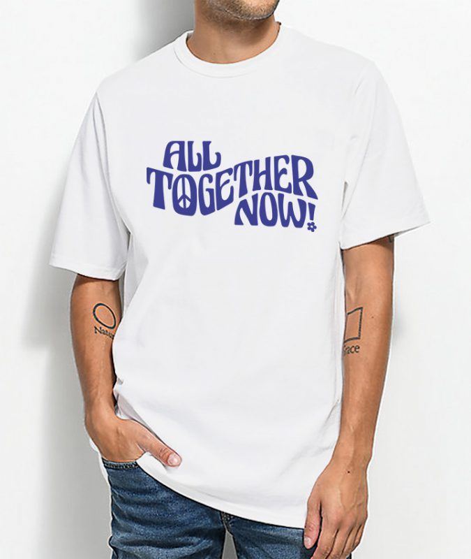 All Together Now Vintage Inspired Graphic T-Shirt S, M, L, XL,2XL,3XL
